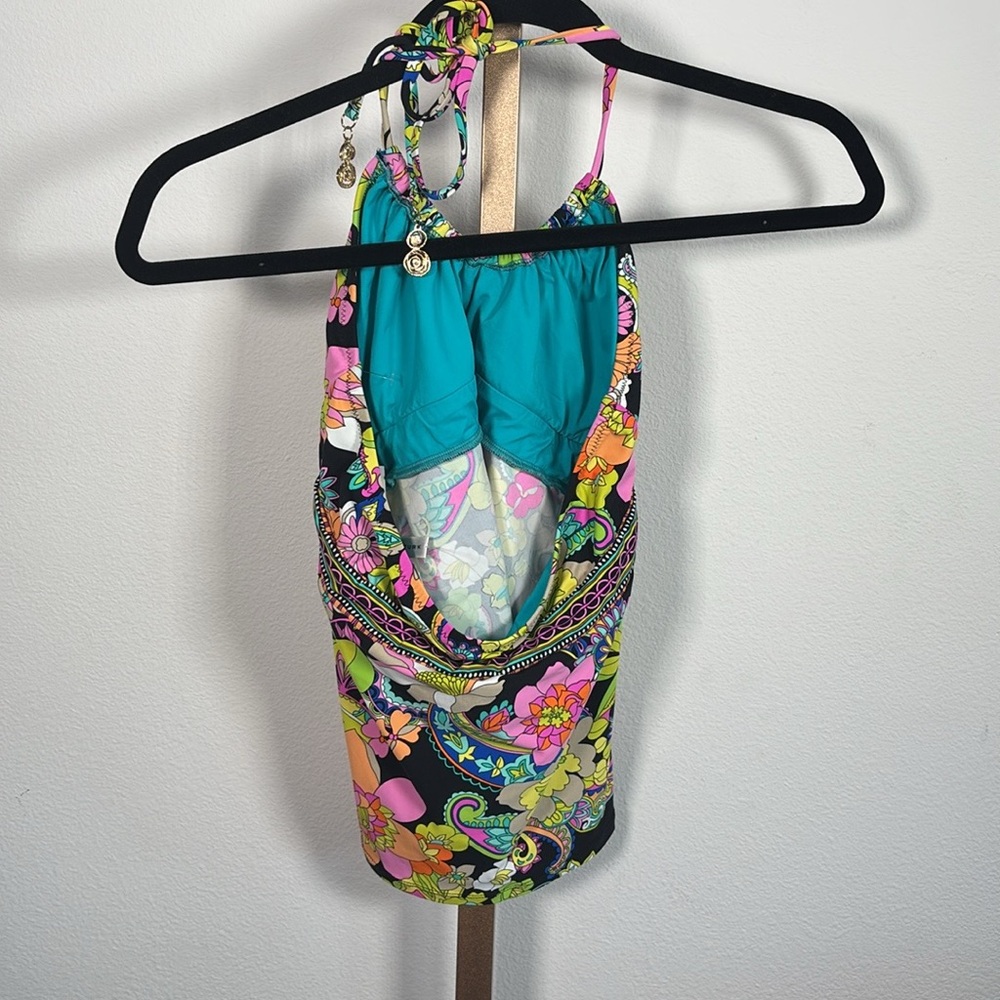 Trina Turk Multicolor Floral Halter Bikini Set Size 8 NWT - Picture 5 of 8